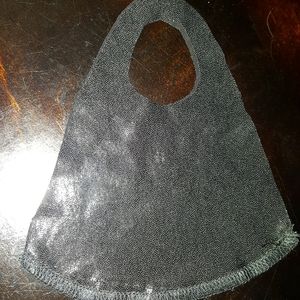 Men's Shiny Facemask,  black homemade mask!